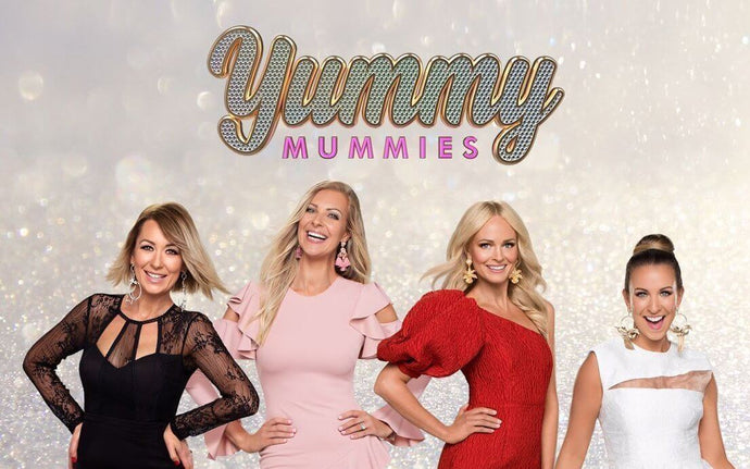 On the runway for Channel 7's Yummy Mummies