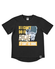 kids 50 cent hip hop rapper t-shirt in black 