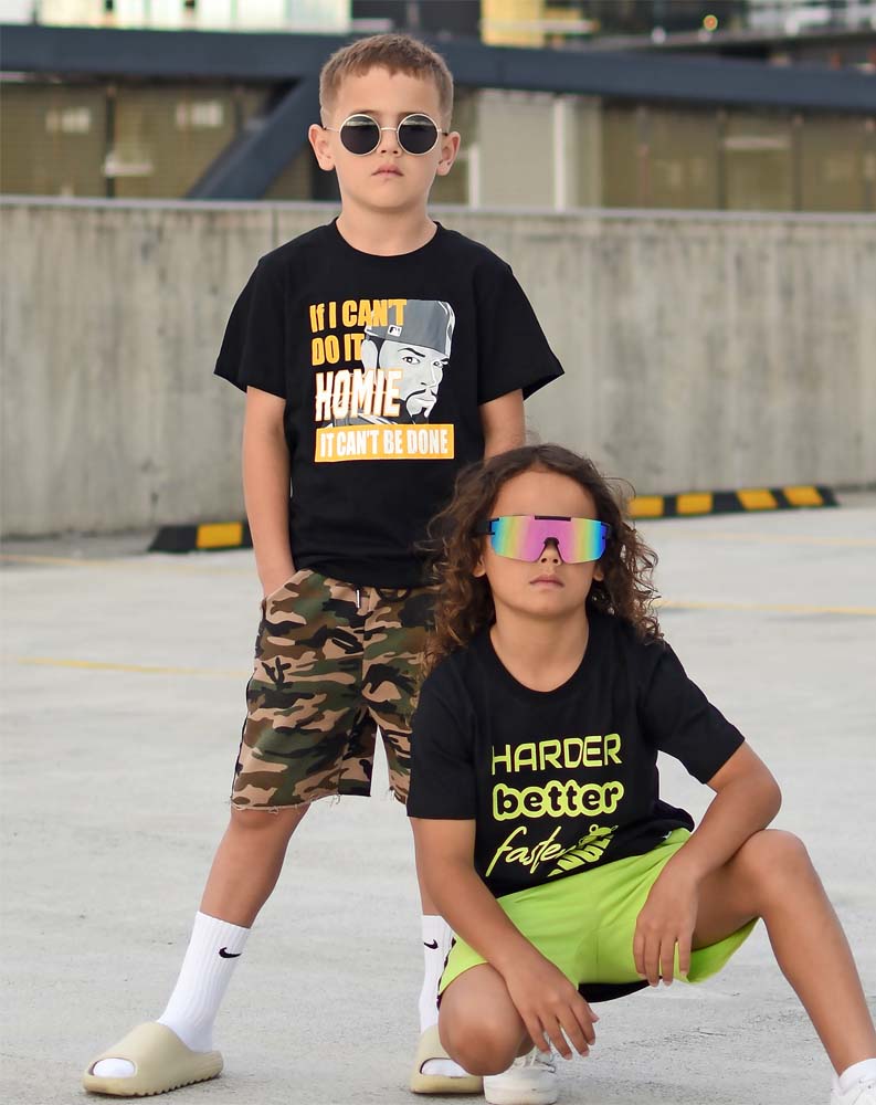 Kids 50 Cent If I Can't Rap Hip Hop T-Shirt in Black